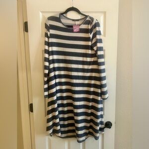 NWT blue and white striped dress!…